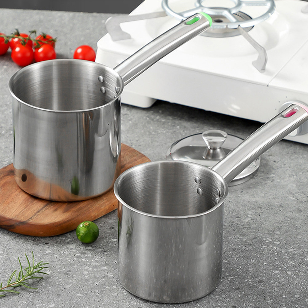 Deep Fryer Stainless - 1Set Stainless Steel Deep Fryer Pot