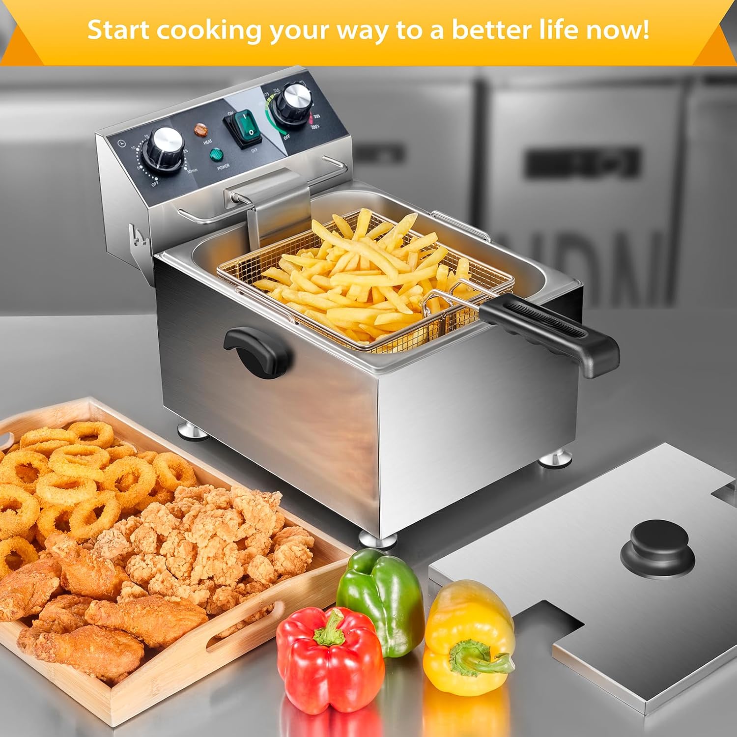 ^Electric Deep Fryer - 13L 13. - Deep Fryer Stainless review and price