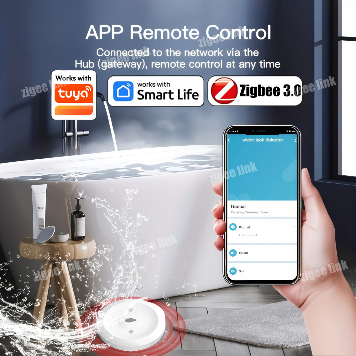Smart Water Leak Sensor For Tu - Kitchen Appliances Video review and price