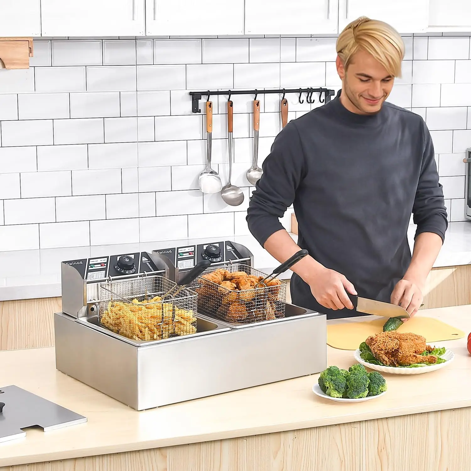 Commercial Deep Fryer with Bas - Deep Fryer Stainless review and price