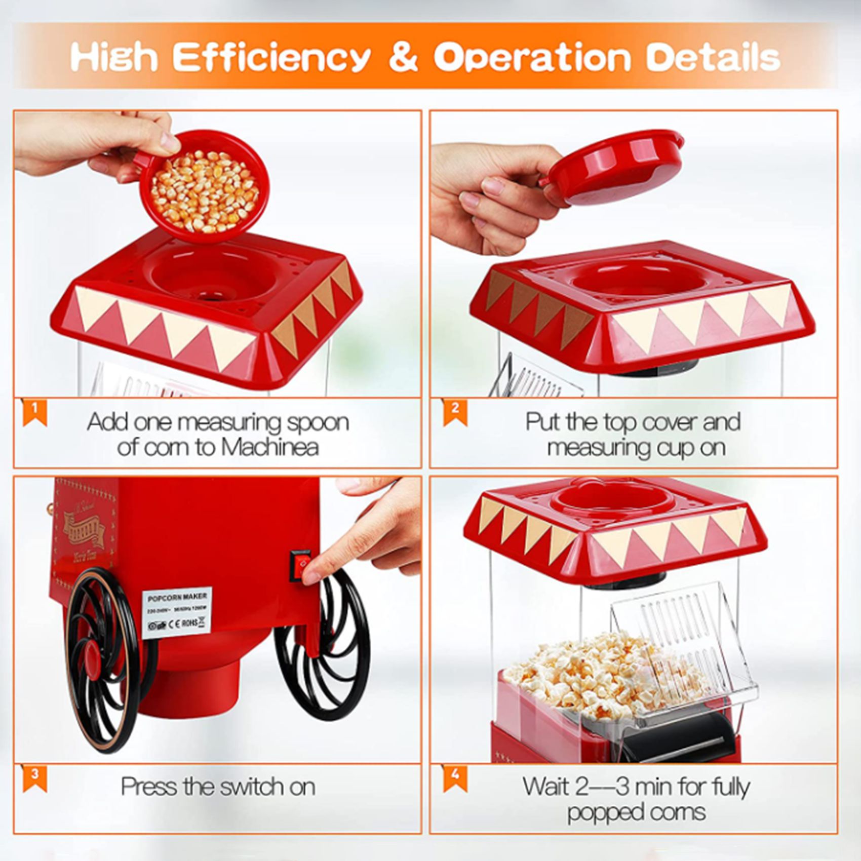 A69X-Popcorn Maker,Hot Air Pop - Air Popcorn Maker review and price