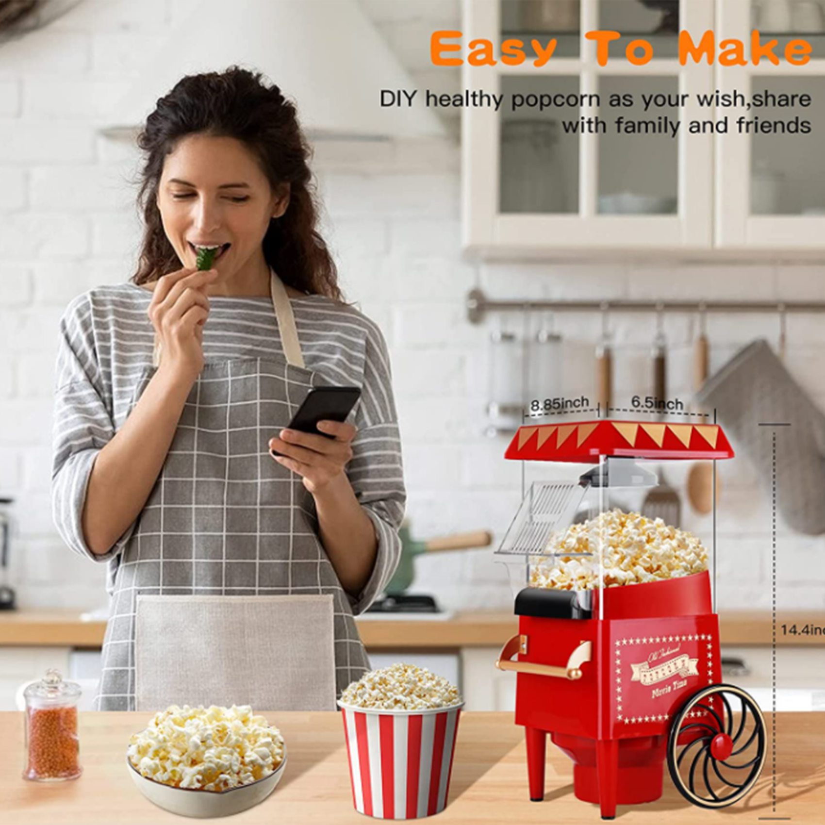 A69X-Popcorn Maker,Hot Air Pop - Air Popcorn Maker review and price