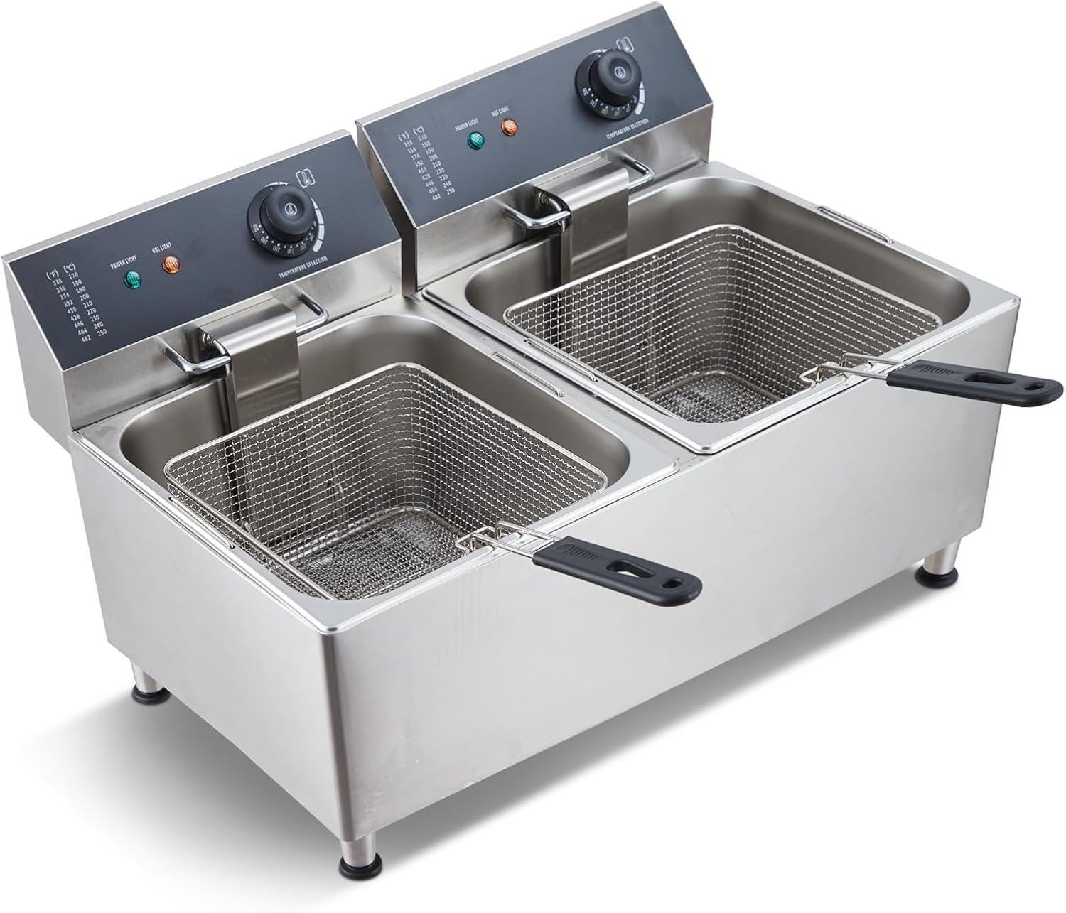 Tacleekii 11L Dual Tank Commer - Deep Fryer Stainless review and price