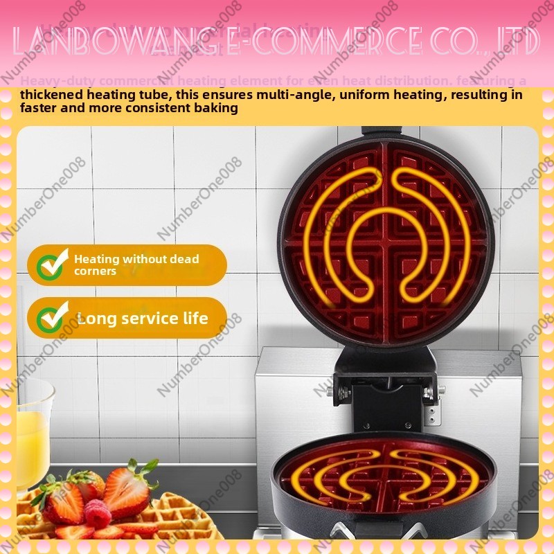 Rotating Waffle Maker Griddle  - Crepe Maker Non Stick review and price