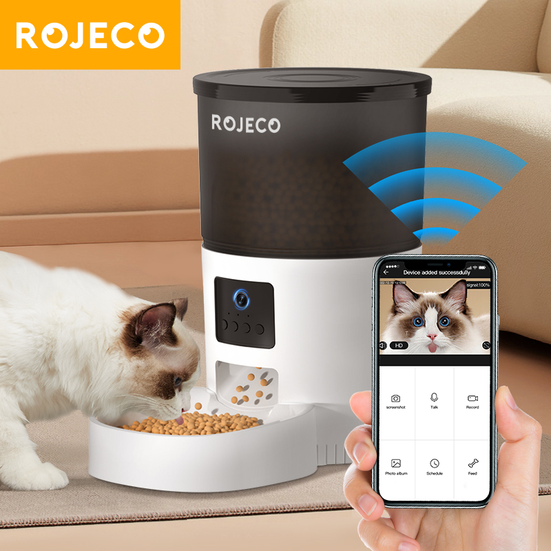 ROJECO Automatic Cat Feeder Wi - Kitchen Appliances Video review and price