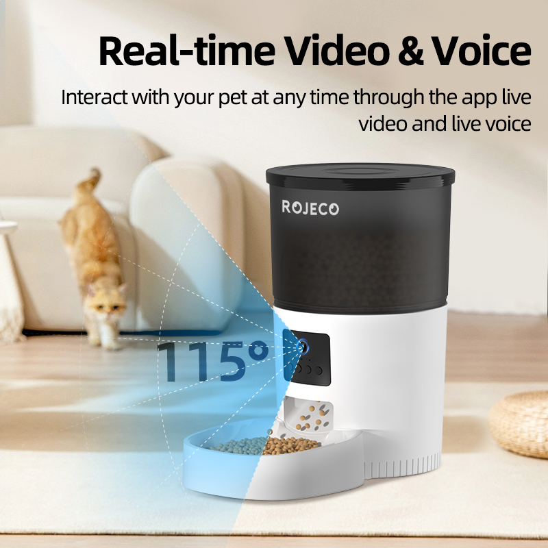 ROJECO Automatic Cat Feeder Wi - Kitchen Appliances Video review and price