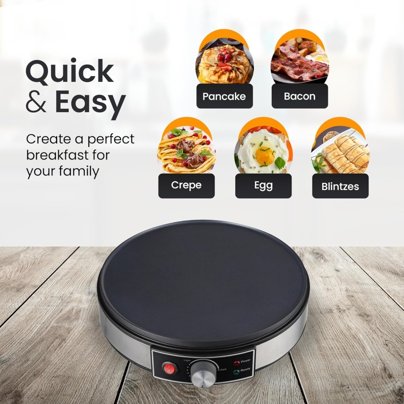 Electric Crepe Maker Nonstick  - Crepe Maker Non Stick review and price