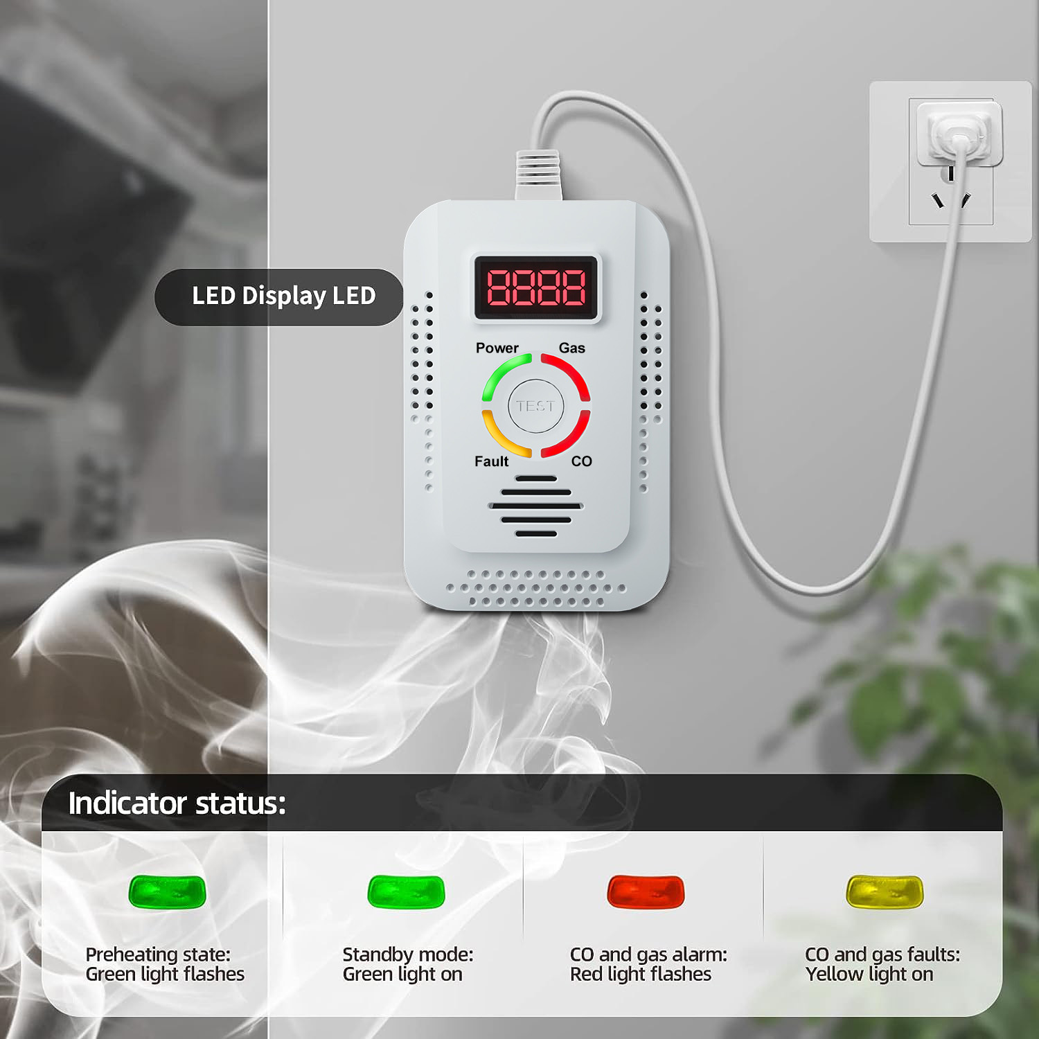 Natural Gas Detector 2in1 And  - Kitchen Appliances Video review and price
